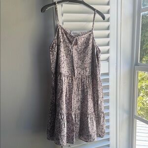 Floral Midi Dress in Black and White